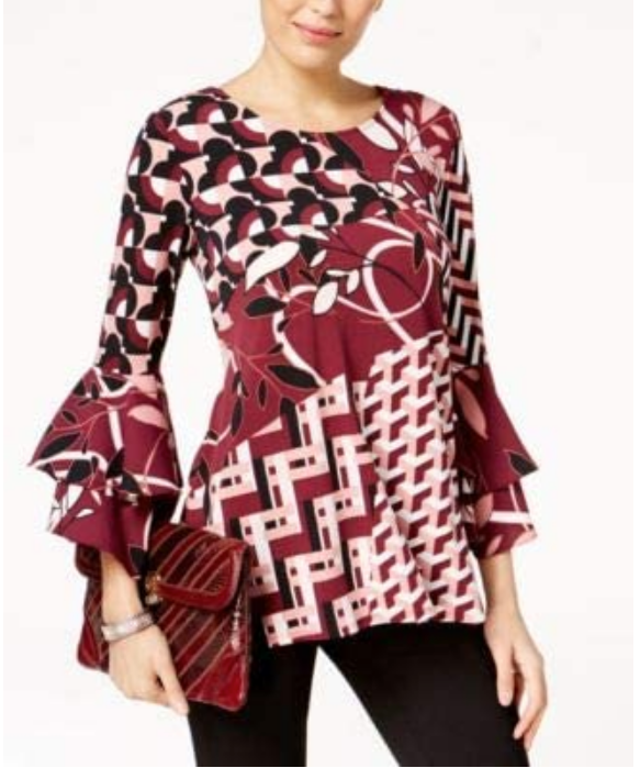 Alfani bell sleeve 2024 top