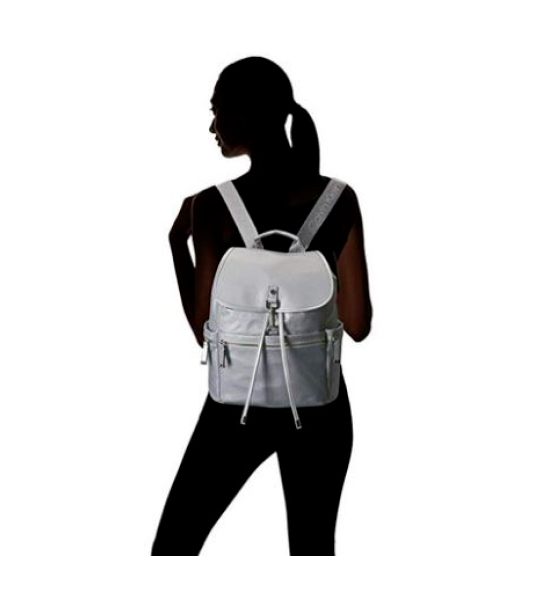 Calvin Klein Florence Clip Backpack Silver Twentyonemillions