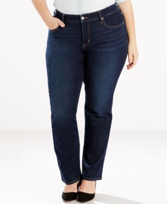 Levi's Womens Plus Shaping Tummy Smoothing Straight Leg Jeans 20W