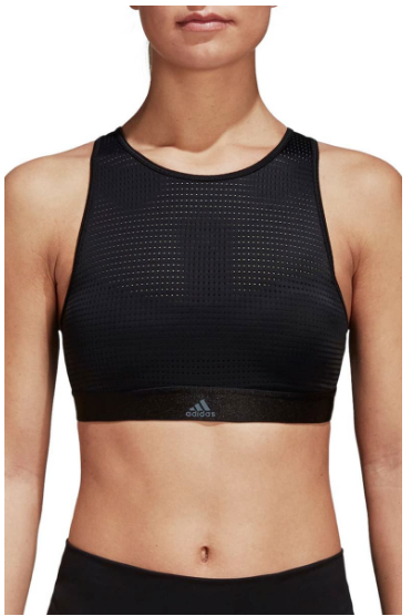 Adidas High-Neck Strappy-Back Support Sports Bra