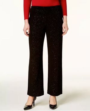 Alfani Womens Glitter Pull on Wide Leg Pants S – Twentyonemillions