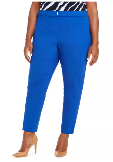 Calvin Klein Plus Size Slim-Leg Dress Pants Size 14W