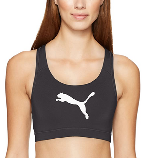 PUMA Women's Powershape Forever Sports Bra,Puma Black/White Cat,X-Large