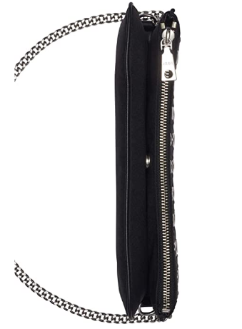 Dkny Grommet Stud Clutch - Black/Silver