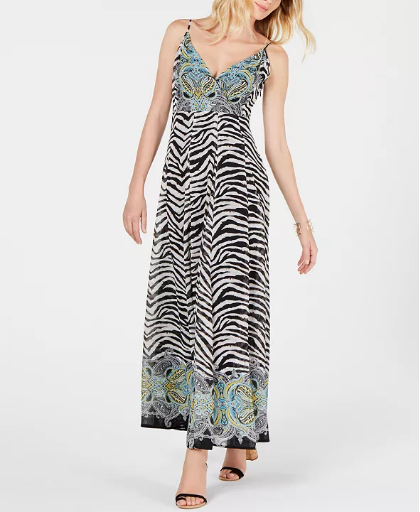inc international concepts maxi dress INC International Concepts INC Zebra-Print Maxi Dress Size 4 –  Twentyonemillions