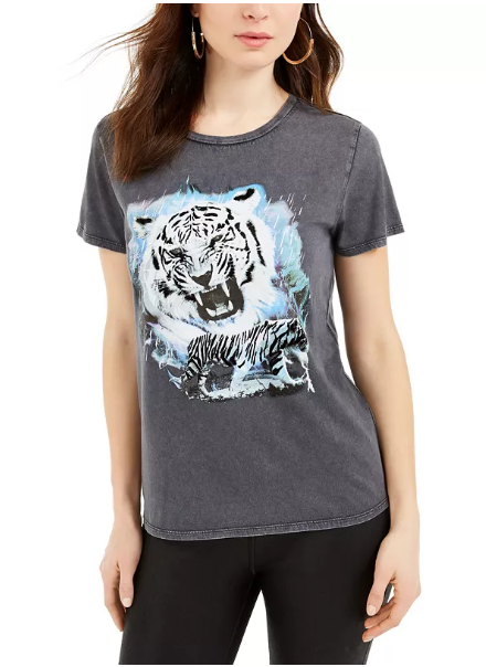 GUESS Tiger Dream Easy Fit T-Shirt Size XS
