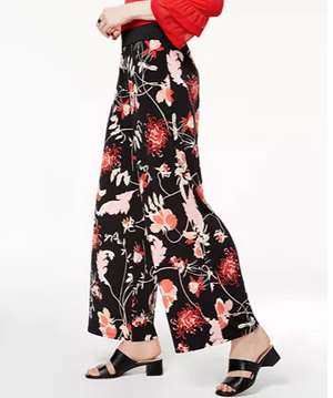 Alfani Petite Striped Palazzo Pants Glass Garden PXL
