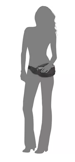 Steve Madden Small Fanny Pack White Matte Black Twentyonemillions