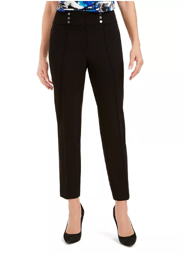 Kasper Button-Detail Dress Pants Size 16