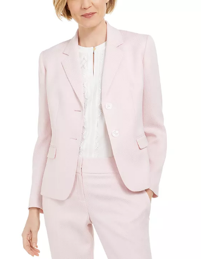 Kasper Petite Herringbone Two-Button Blazer Size SP – Twentyonemillions