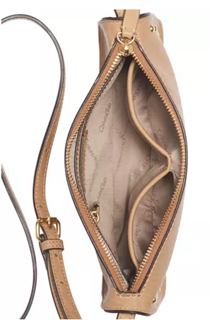 Calvin Klein Cora Medium Crossbody Cashew
