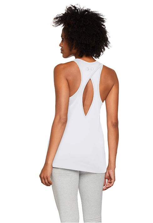 Under Armour UA Tech Logo Racerback Keyhole Tank Top Size XS