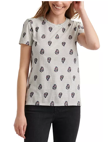 Lucky Brand Printed Crew Neck T-Shirt Size S – Twentyonemillions