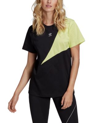 Adidas Originals Women's Cotton Colorblocked Boyfriend T-Shirt Size S