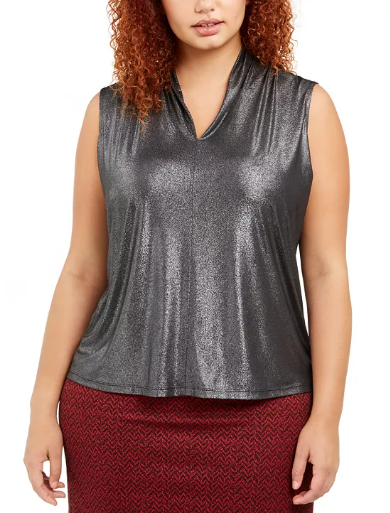 Nine West Plus Size V-Neck Top Size 3X