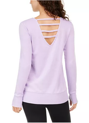 Ideology You're Beautiful Burnout Fleece Top