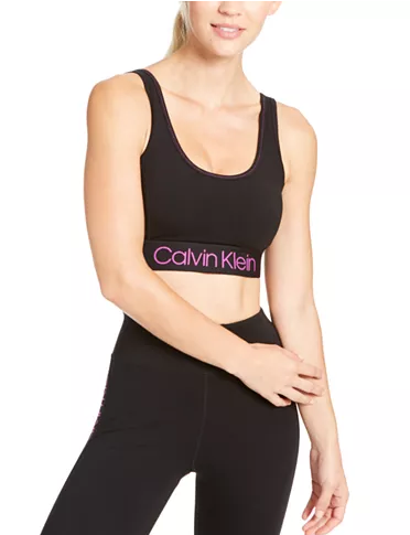 Calvin Klein Performance Logo Medium-Impact Sports Bra