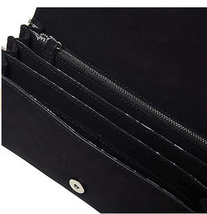 Steve Madden Korey Crystal Small Clutch BlackSilver
