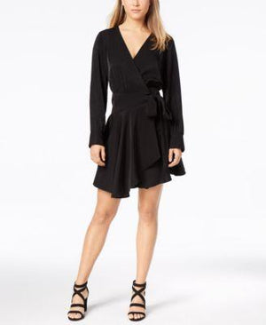 Bar III Asymmetrical Surplice Flounce Dress S – Twentyonemillions