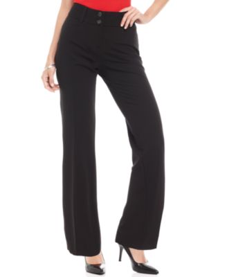 Alfani Petite Curvy-Fit Pants Black 10P