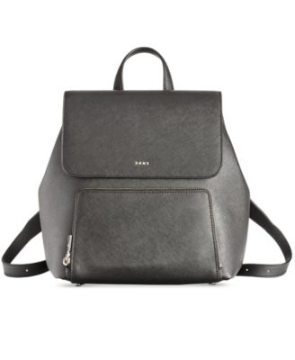 DKNY Bryant Flap Small Backpack BlackGold