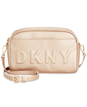 DKNY Tilly Logo Embossed Camera Bag Small Crossbody, Rose Gold/Gold – Twentyonemillions