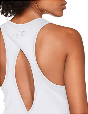 Under Armour UA Tech Logo Racerback Keyhole Tank Top Size XS