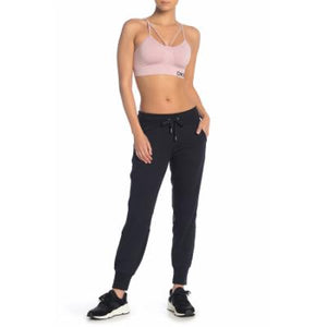 DKNY Sport Mesh-Trimmed Cropped Joggers M
