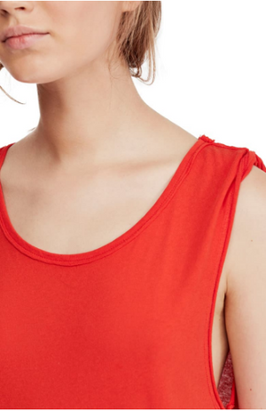 FREE PEOPLE Anytime Tank Orange Size L