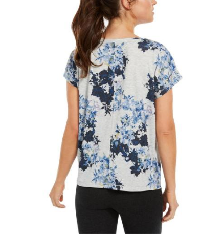 Ideology Womens Printed Yoga T-Shirt