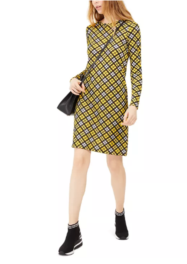 MICHAEL Michael Kors Plaid T-Shirt Dress Size XS