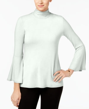 Alfani Mock-Neck Bell-Sleeve Top Multiple Sizes & Colors