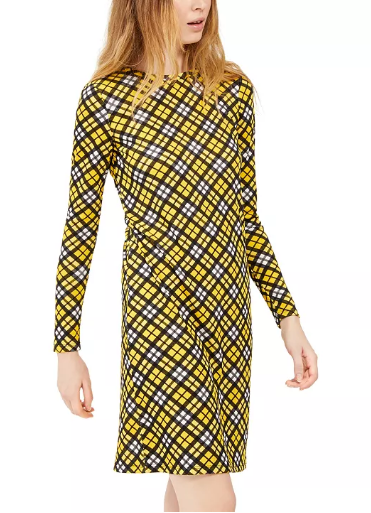 MICHAEL Michael Kors Plaid T-Shirt Dress Size XS