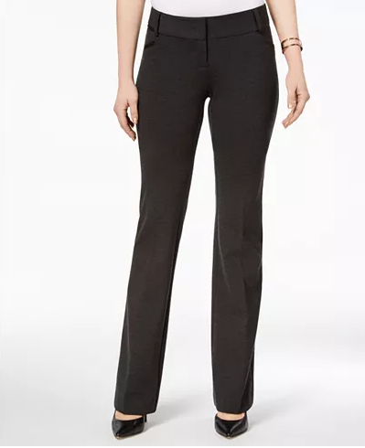 Alfani Faux-Leather-Trim Knit Bootcut Pants Deep Black 4 Twentyonemillions Alfani Faux-Leather-Trim Knit Bootcut Pants Deep Black 4 Twentyonemillions