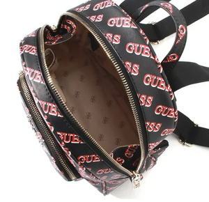 guess haidee mini backpack guess HAIDEE LARGE BACKPACK (BLACK MULTI)