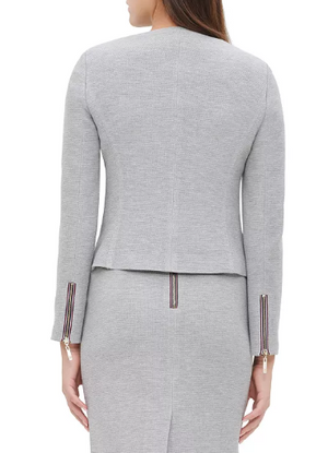Tommy Hilfiger Collarless Zip-Front Jacket Size 0