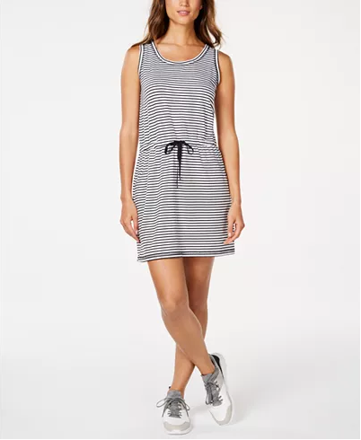 Ideology Striped Drawstring Dress