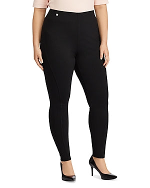 Lauren Ralph Lauren Plus Size Ponte-Knit Leggings Black 3X