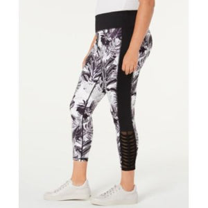Ideology Plus Size Tropic Shadow Printed Leggings Size 2X