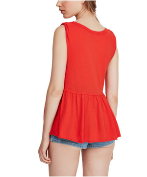 FREE PEOPLE Anytime Tank Orange Size L