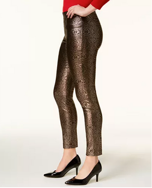 Alfani Petite Metallic Skinny Pants Delcte Deco 8P