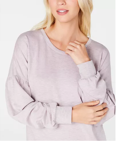 Ideology Flowing-Sleeve Sweatshirt Top Pink Size XS