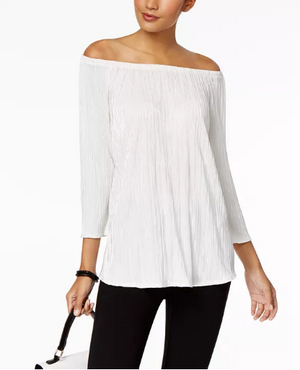 Alfani Off-The-Shoulder Top Cloud L
