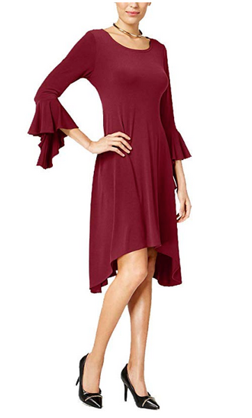 Alfani Asymmetrical Bell-Sleeve Dress Multiple Sizes & Colors –  Twentyonemillions