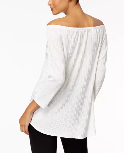 Alfani Off-The-Shoulder Top Cloud L