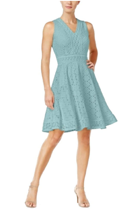Charter Club Petite Lace Fit & Flare Dress