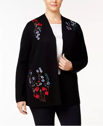 Charter club 2025 black cardigan