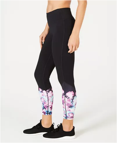 Ideology Plus Size Floral Ankle Leggings Plus Sizes