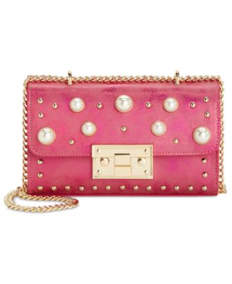 Steve Madden Prince Small Crossbody FuchsiaGold