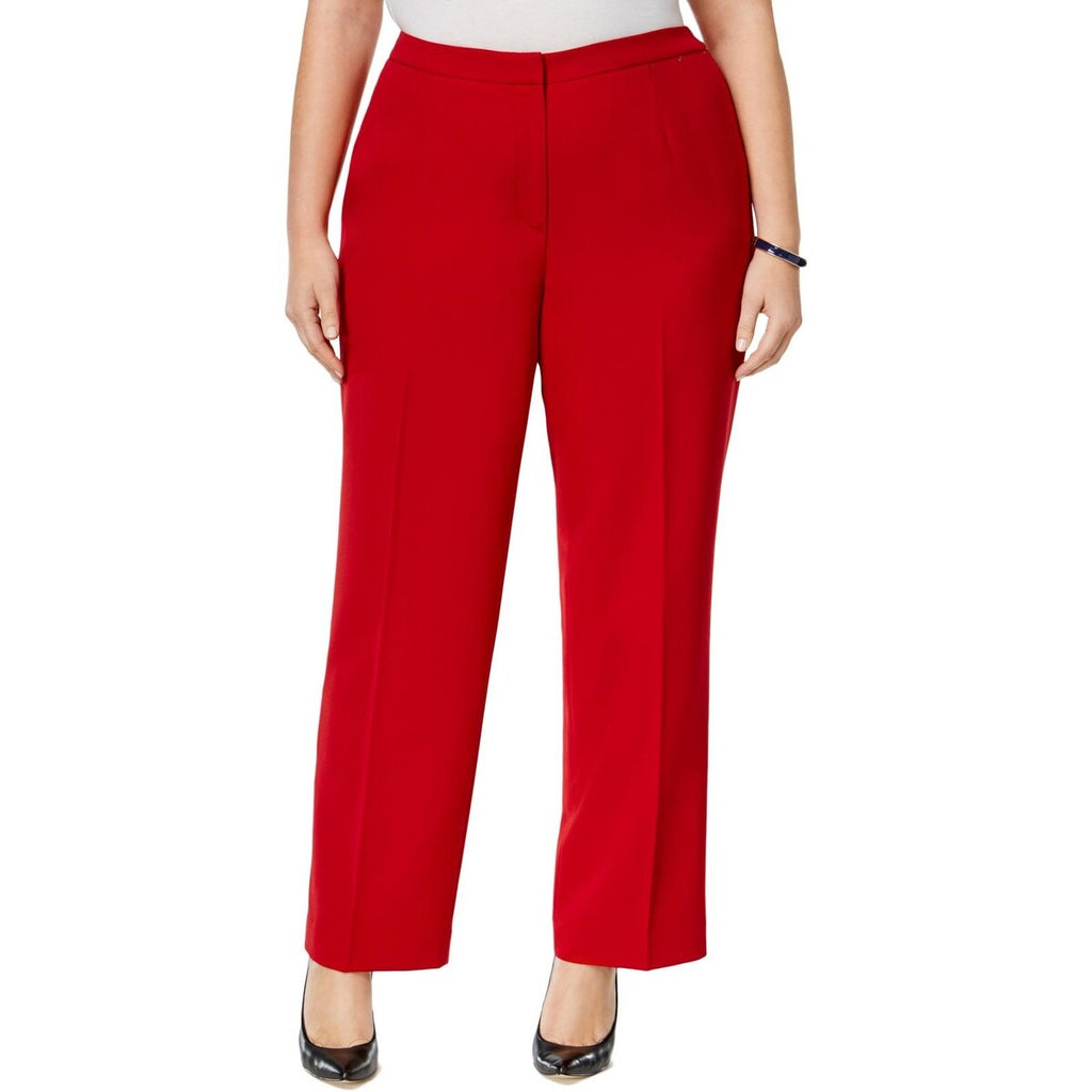 Kasper Plus Size Straight-Leg Modern Dress Pants Size 24W